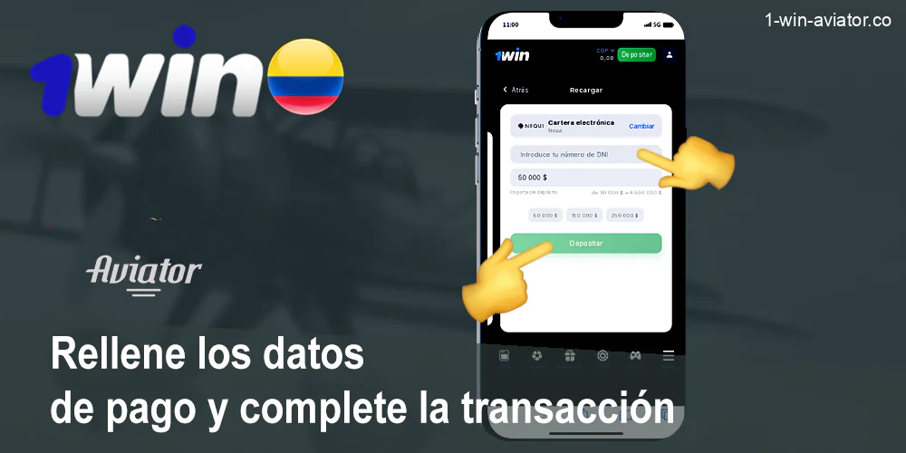Confirme su cuenta 1Win para jugar a Aviator